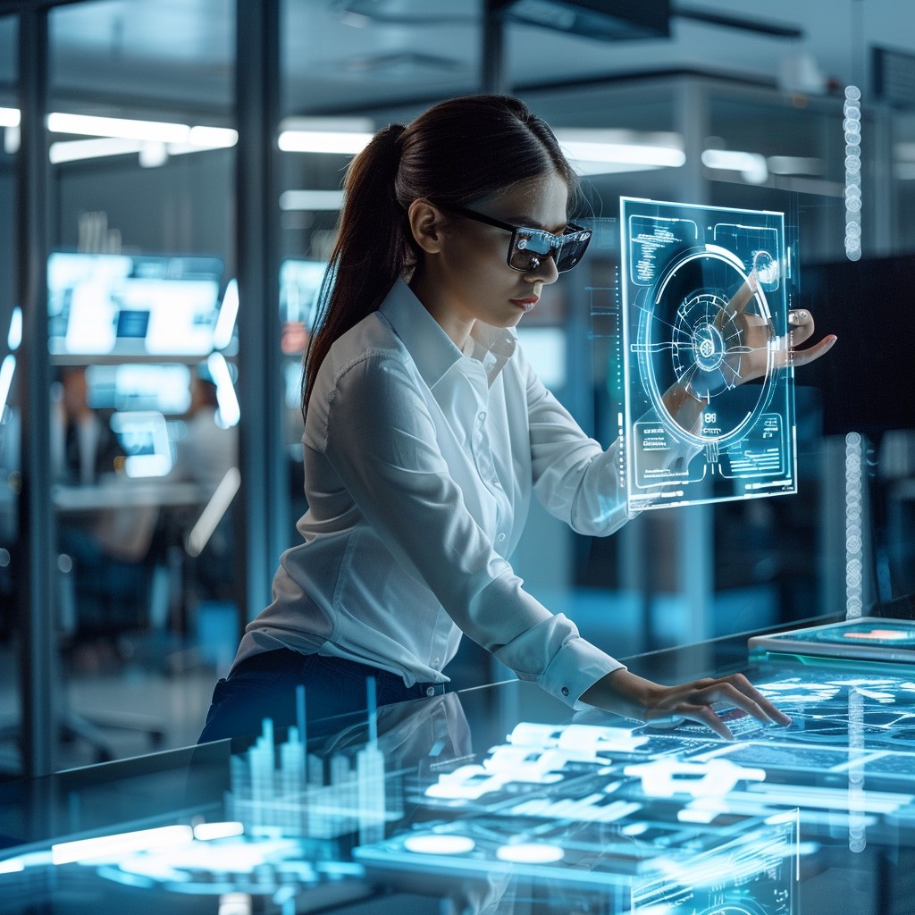 DC IT Solutions And Media-Futuristic Interface Interaction_